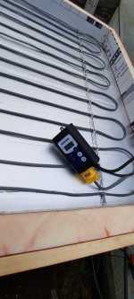 Heated table construction